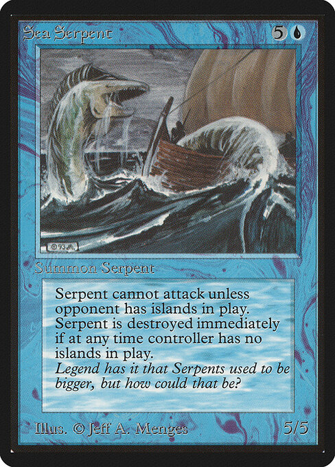 Carta Serpiente de mar — Limited Edition Beta · LEB · #77