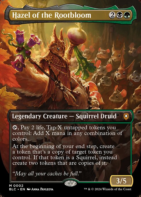 Carta Avellana de la Raizflora — Bloomburrow Commander · BLC · #2