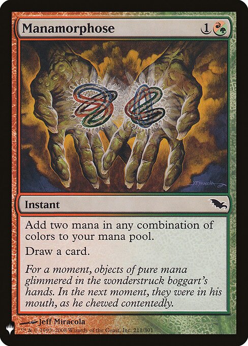 Manamorfosis — The List