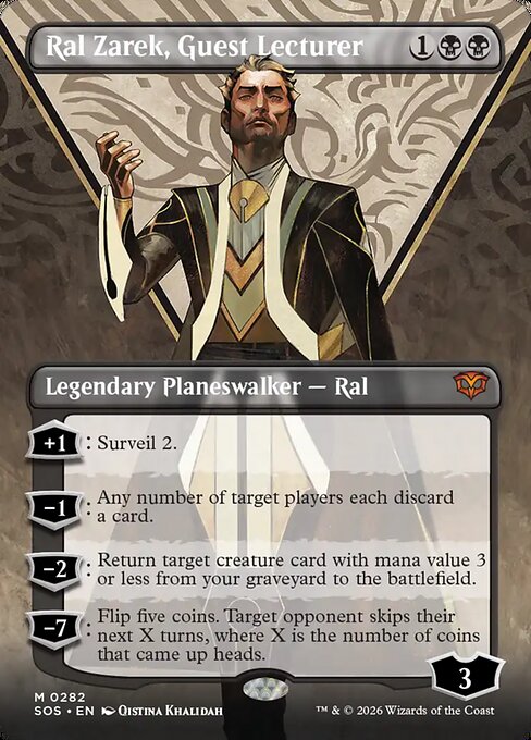 Carta Ral Zarek, profesor invitado — Secrets of Strixhaven · SOS · #282