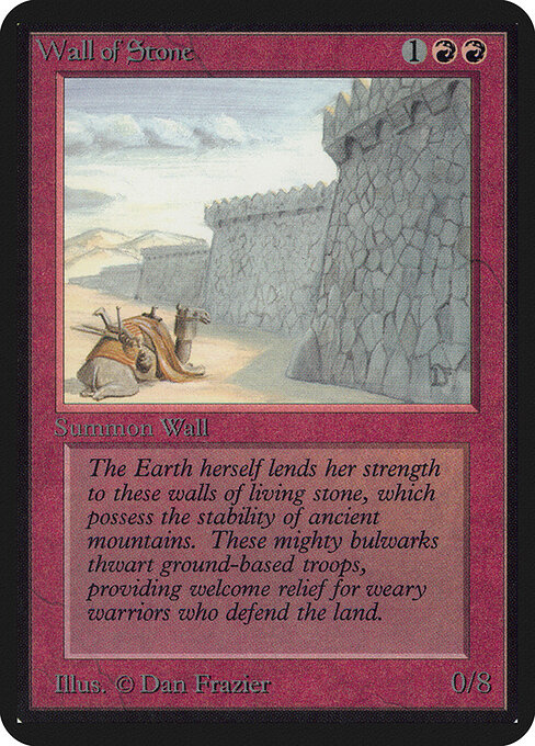 Carta Muro de piedra — Limited Edition Alpha · LEA · #182