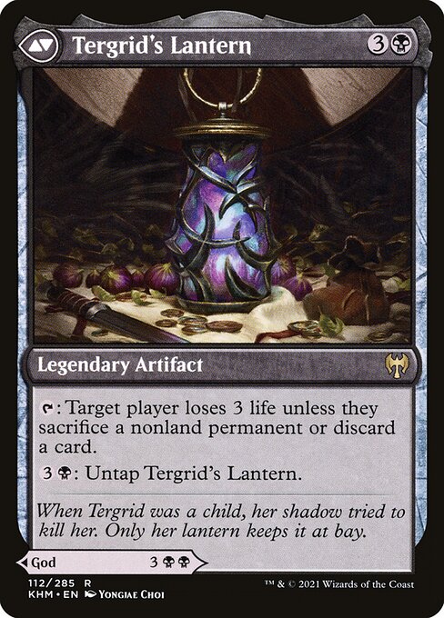 Tergrid, God of Fright // Tergrid's Lantern (cara trasera)