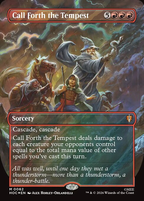 Carta Call Forth the Tempest — The Hobbit Eternal · HOC · #62