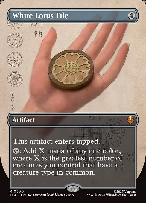 Carta Ficha de loto blanco — Avatar: The Last Airbender · TLA · #330