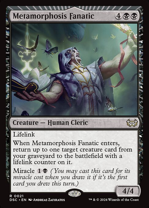 Carta Fanático de la metamorfosis — Duskmourn: House of Horror Commander · DSC · #21