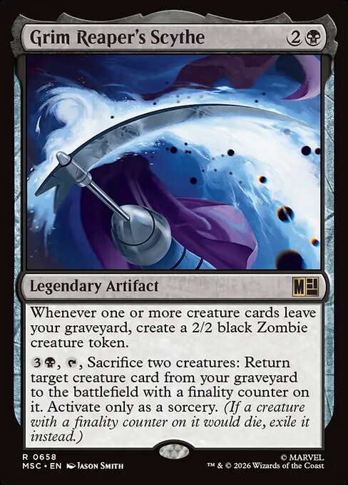 Carta Grim Reaper's Scythe — Marvel Super Heroes Commander · MSC · #658