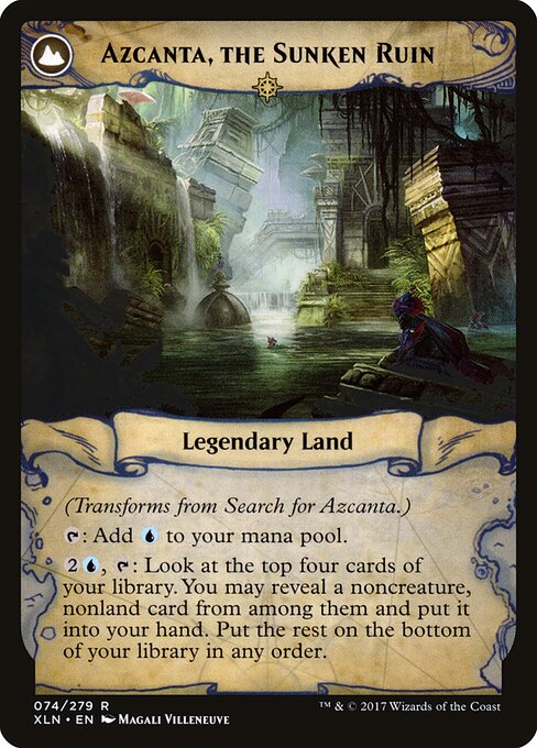 Search for Azcanta // Azcanta, the Sunken Ruin (cara trasera)