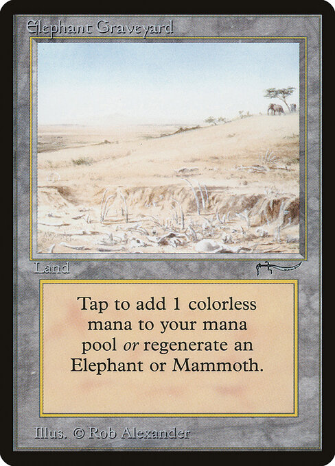 Carta Elephant Graveyard (Arabian Nights)