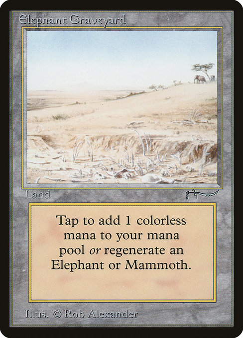 Carta Elephant Graveyard (Arabian Nights)
