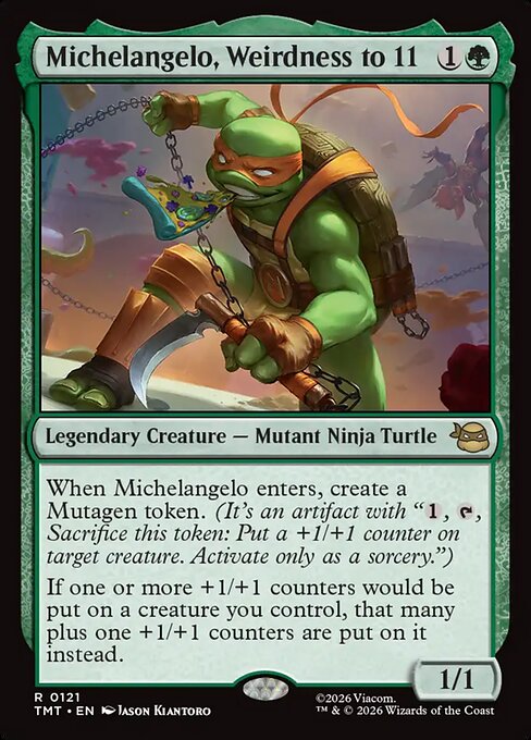 Carta Michelangelo, friqui total — Teenage Mutant Ninja Turtles · TMT · #121