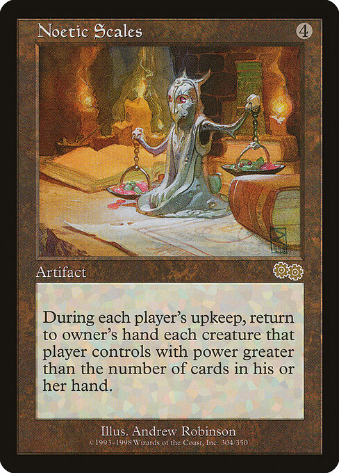 Carta Balanza noética — Urza's Saga · USG · #304