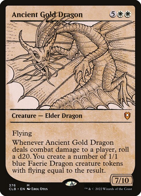 Dragón de oro anciano — Commander Legends: Battle for Baldur's Gate