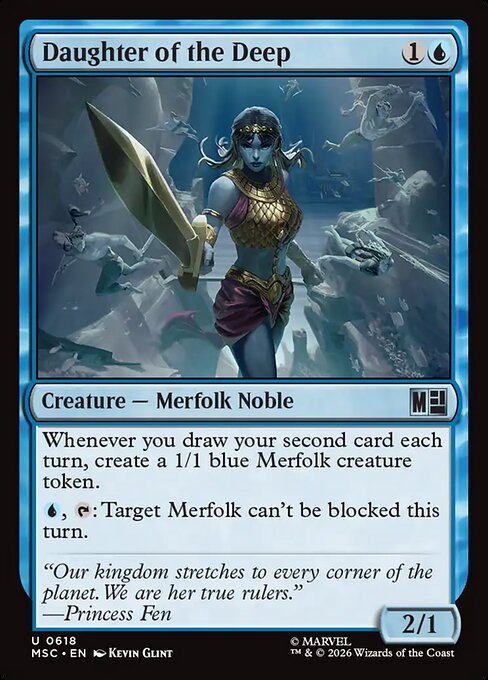 Carta Daughter of the Deep — Marvel Super Heroes Commander · MSC · #618