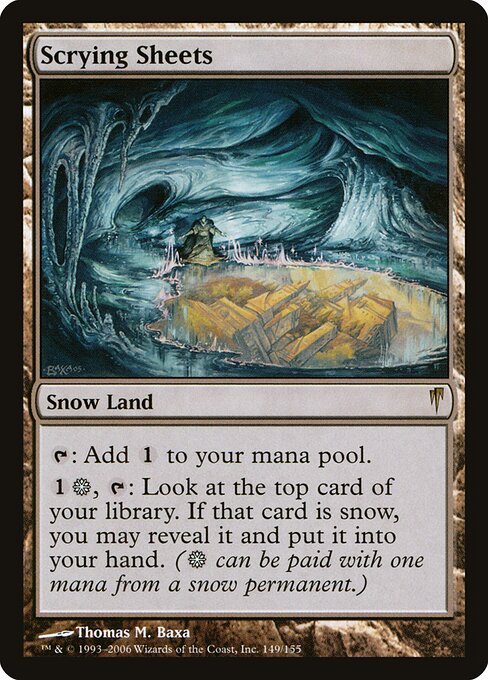 Espejo de hielo de adivinación