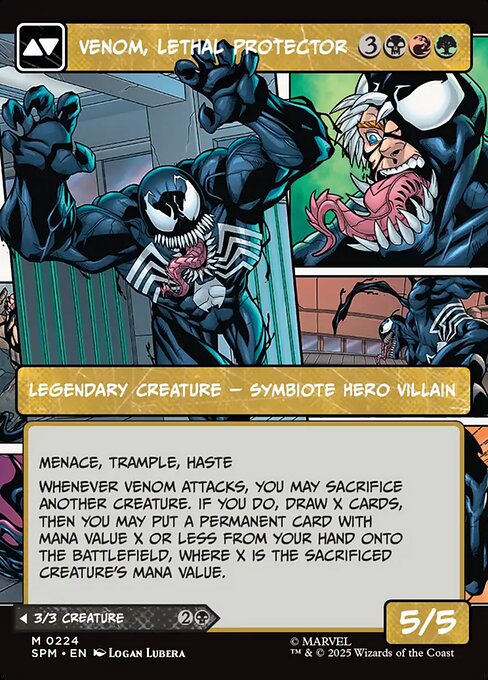 Eddie Brock // Venom, Lethal Protector (cara trasera)