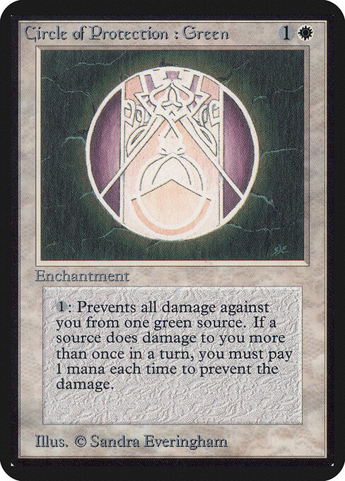 Carta Circulo de protección: Verde — Limited Edition Alpha · LEA · #11