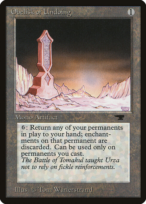 Carta Obelisco de anulación — Antiquities · ATQ · #58