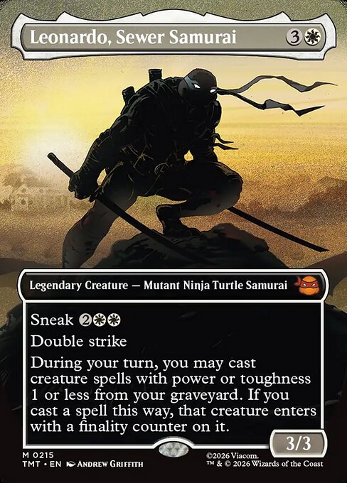 Carta Leonardo, samurái del sumidero — Teenage Mutant Ninja Turtles · TMT · #215