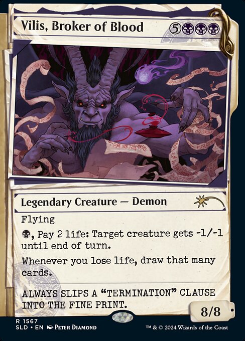 Carta Vilis, especulador de sangre — Secret Lair Drop · SLD · #1567