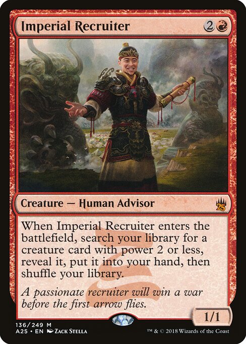 Reclutador imperial — Masters 25