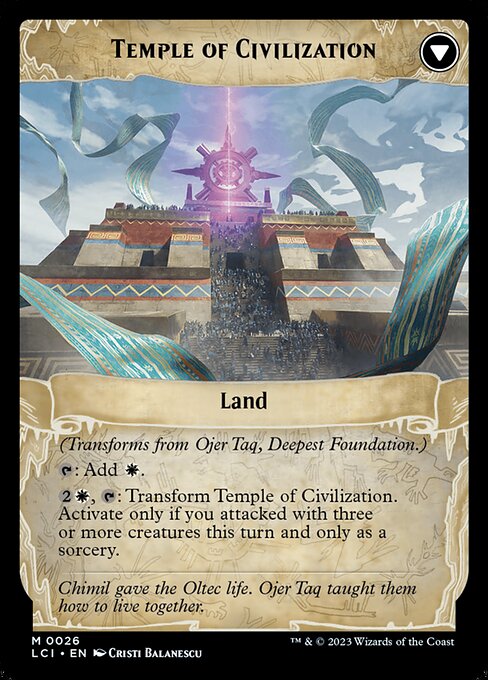 Ojer Taq, Deepest Foundation // Temple of Civilization (cara trasera)