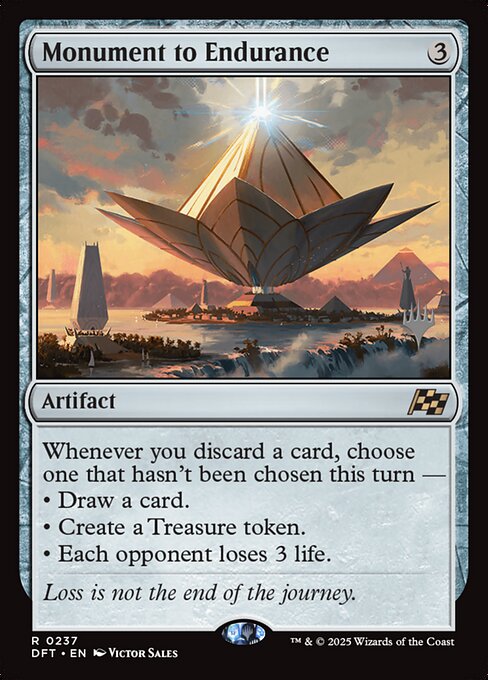Carta Monumento a la perseverancia — Aetherdrift Promos · PDFT · #237p