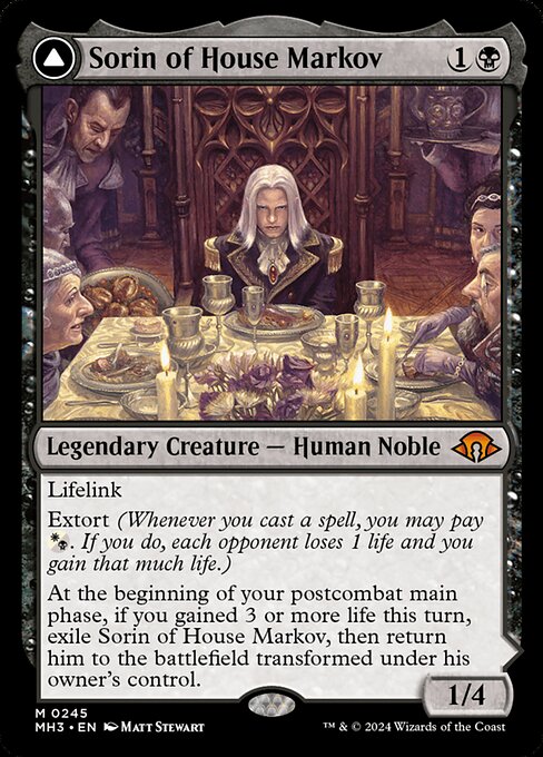 Sorin of House Markov // Sorin, Ravenous Neonate — Modern Horizons 3