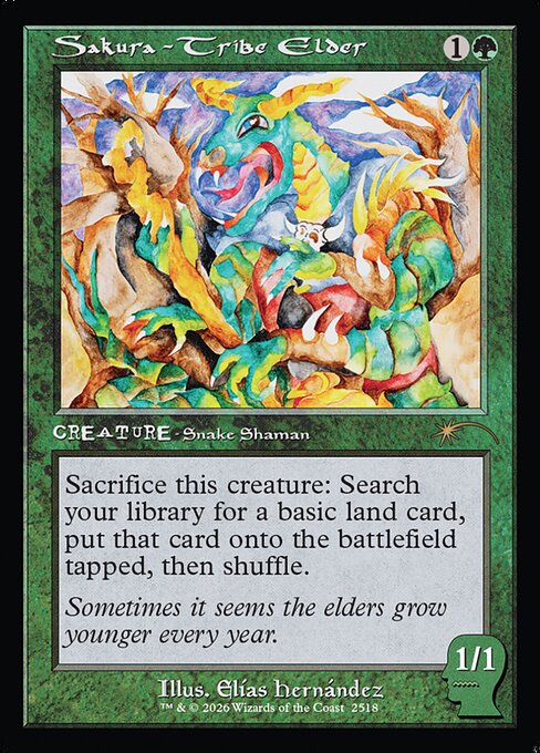 Anciano de la tribu Sakura — Secret Lair Drop