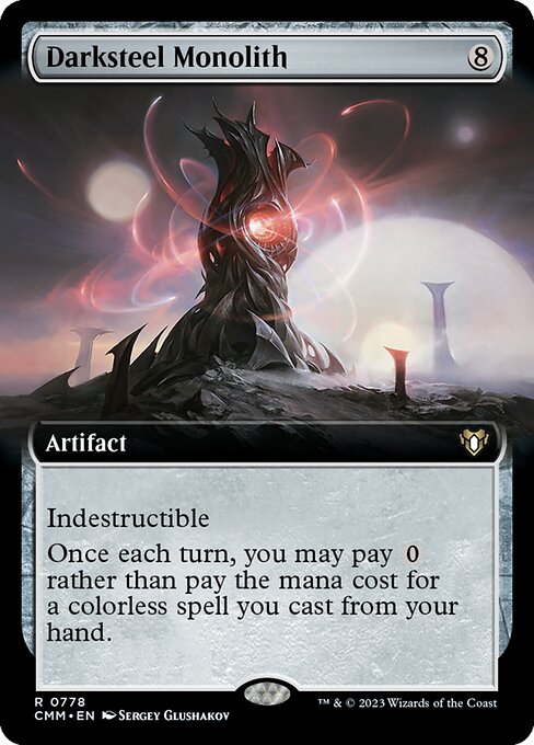 Carta Darksteel Monolith — Commander Masters · CMM · #778