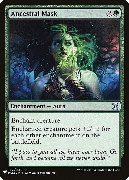 Carta Máscara ancestral — The List · PLST · #EMA-157