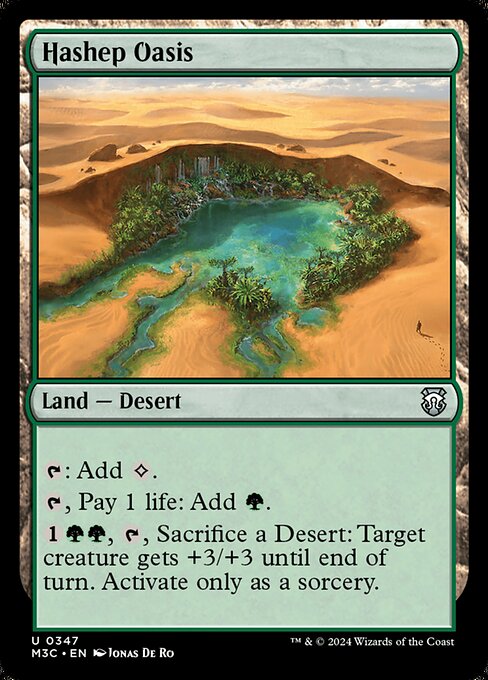 Carta Oasis de Hashep — Modern Horizons 3 Commander · M3C · #347