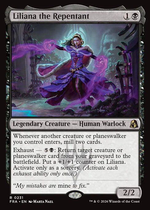 Carta Liliana the Repentant — Reality Fracture · FRA · #231
