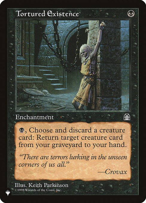 Existencia atormentada — The List