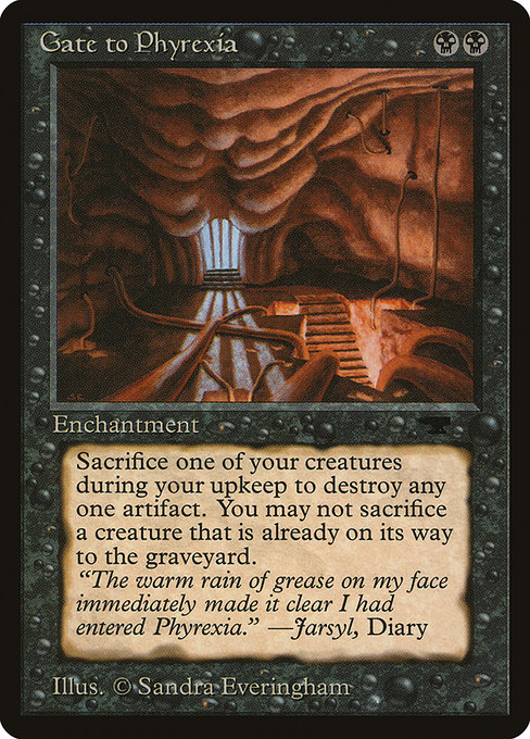 Carta Gate to Phyrexia (Antiquities)