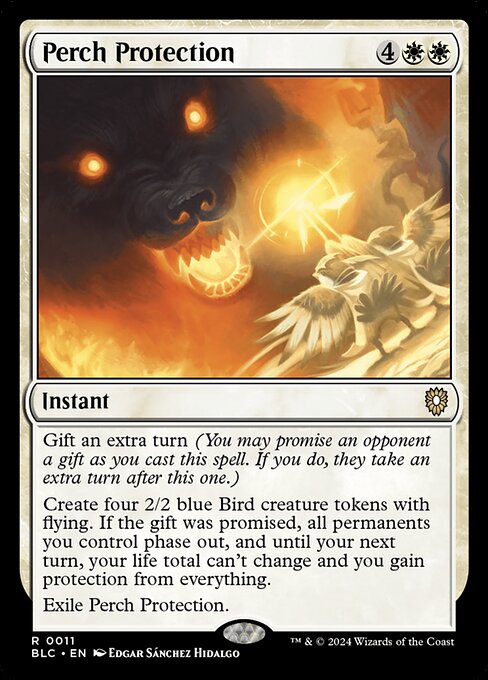 Carta Protección a vuelapluma — Bloomburrow Commander · BLC · #11
