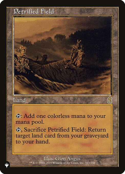 Campo petrificado — The List