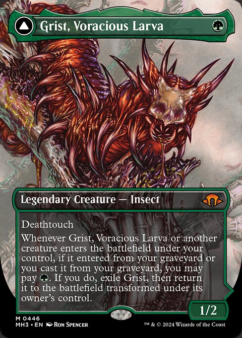 Grist, Voracious Larva // Grist, the Plague Swarm (cara frontal)