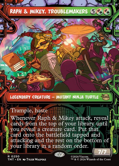 Carta Raph & Mikey, Troublemakers — Teenage Mutant Ninja Turtles · TMT · #250