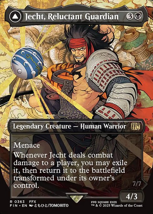 Jecht, Reluctant Guardian // Braska's Final Aeon (cara frontal)