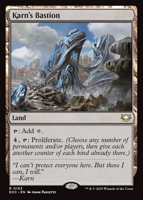 Carta Bastión de Karn — Edge of Eternities Commander · EOC · #163