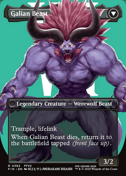 Vincent Valentine // Galian Beast (cara trasera)
