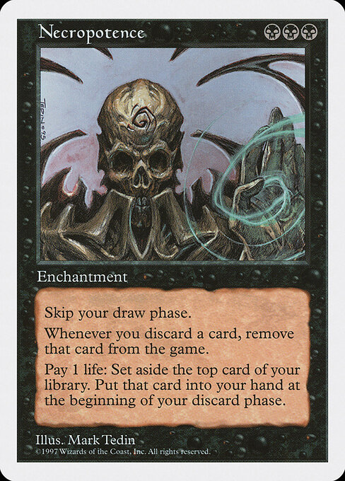 Carta Necropotencia — Fifth Edition · 5ED · #182