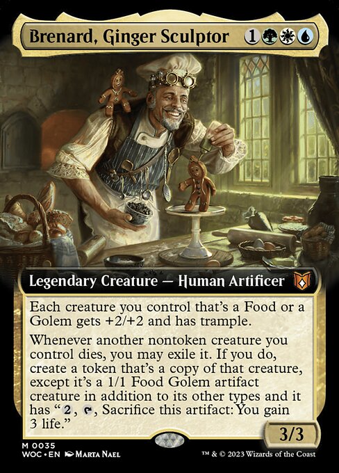 Carta Brenard, escultor de jengibres — Wilds of Eldraine Commander · WOC · #35