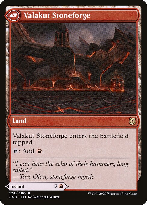 Valakut Awakening // Valakut Stoneforge (cara trasera)