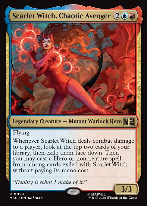 Bruja Escarlata, vengadora caótica — Marvel Super Heroes Commander