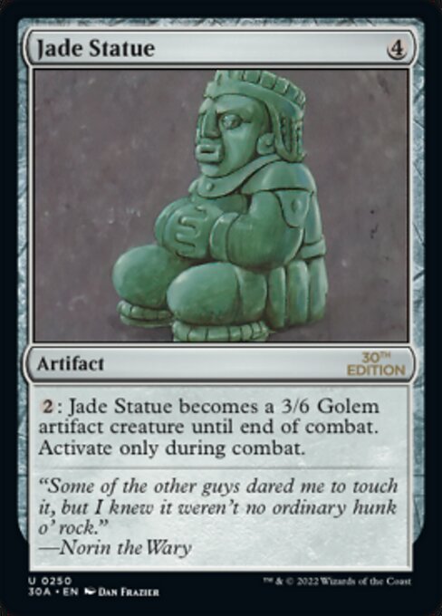 Carta Estatua de jade — 30th Anniversary Edition · 30A · #250