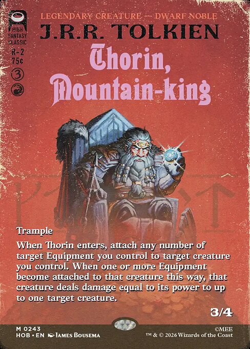 Carta Thorin, Rey de la Montaña — The Hobbit · HOB · #243