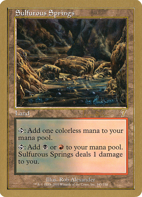 Manantiales sulfurosos — World Championship Decks 2001