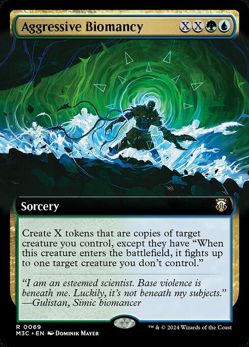 Carta Aggressive Biomancy — Modern Horizons 3 Commander · M3C · #69