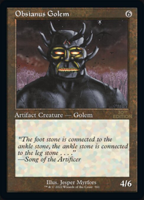 Gólem de obsidiana — 30th Anniversary Edition
